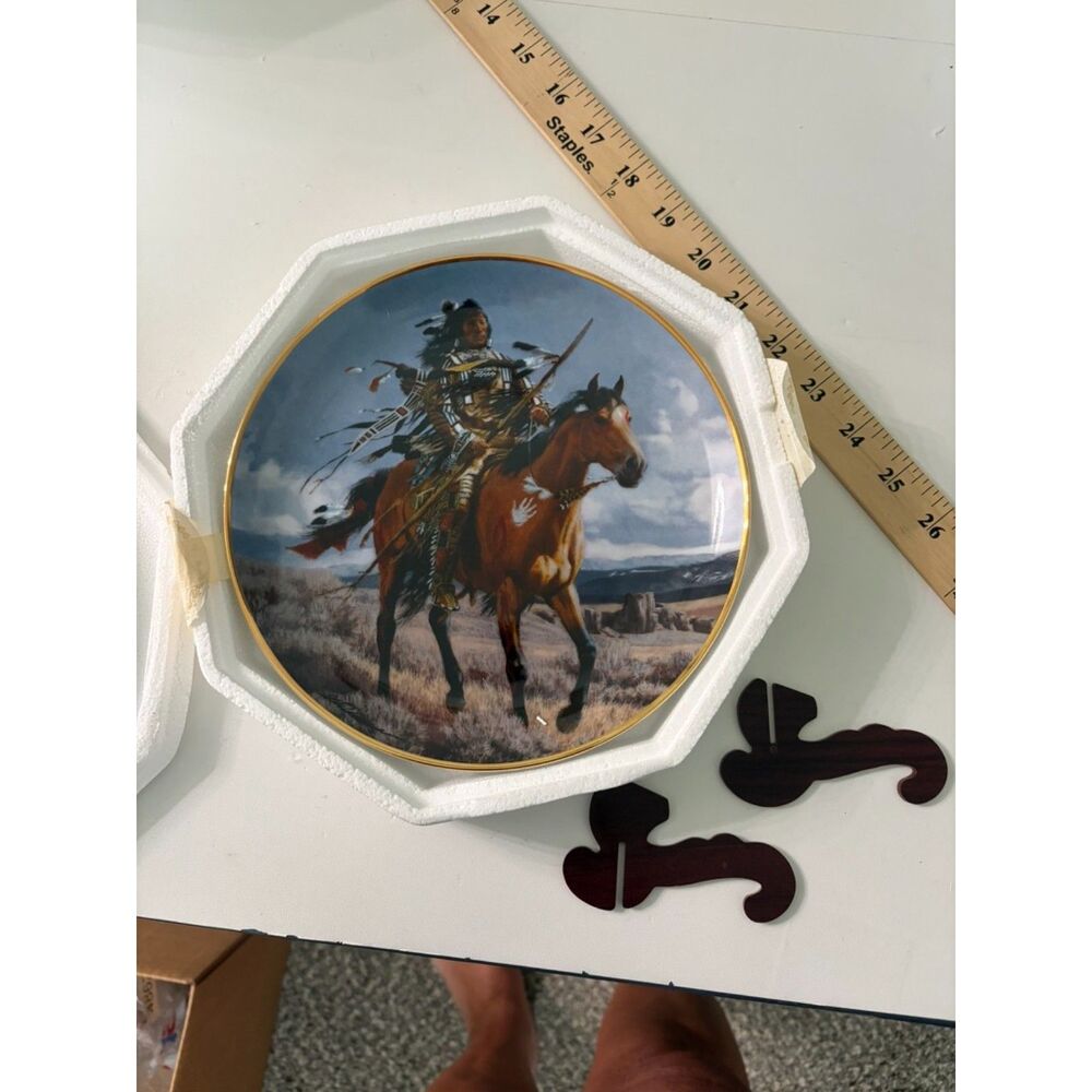 Franklin Mint Collector Plate "Proud Warrior"